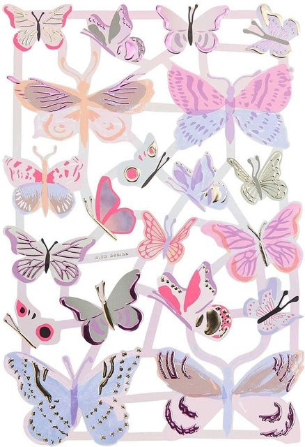 Rico Design Paper Poetry Glanzbilder Schmetterlinge Multicolor - Bild 1