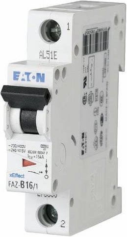 Eaton FAZ-C1/1 Leitungsschutzschalter 1A 230 V/AC in Weiß - Bild 1