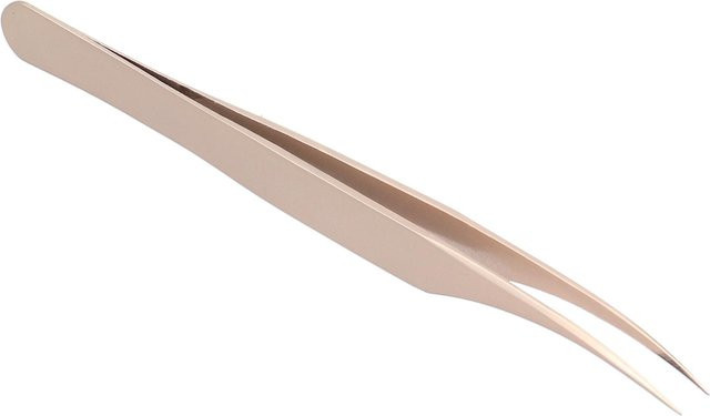 Koogeelife Wimpern-Pfropfpinzette, Edelstahl, beige - Bild 1