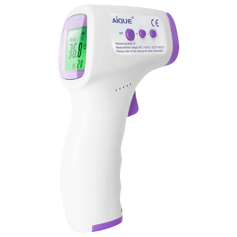 Digitales Infrarot-Thermometer mit Sprachausgabe und Hintergrundbeleuchtung für Baby und Erwachsene in Weiß - Bild 4