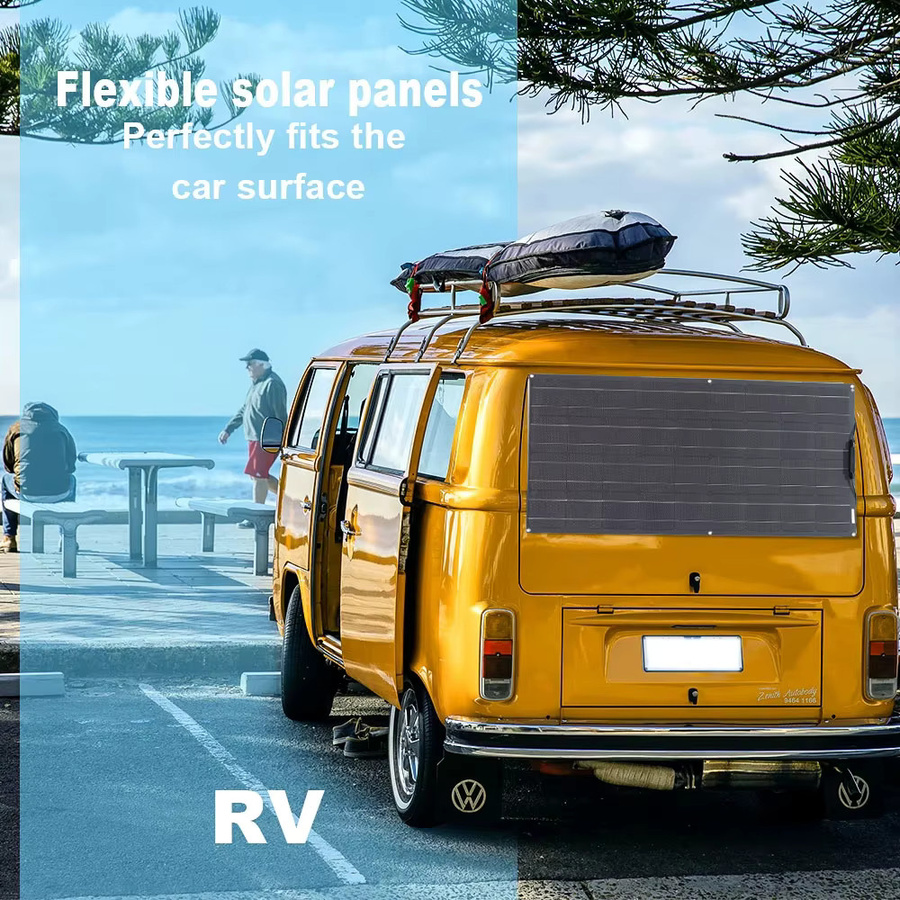 xinpuguang ETFE Solarpanel 12V Komplettset mit 23 % Hocheffizienz und Solarbatterieladegerät für Zuhause, Auto, Wohnmobil, Boot und Wohnwagen - Bild 5