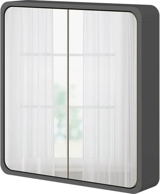 Vicco Badezimmerspiegelschrank Arla in Anthrazit mit Glastüren, B/H: 60 x 60 cm - Bild 1