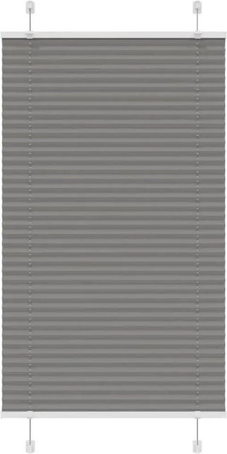 vidaXL Plissee Anthrazit aus Polyester, semi-transparent, B: 70 cm, H: 150 cm - Bild 1