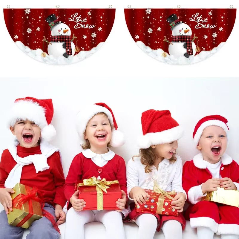 VIKAMA Frohe Weihnachten Flagge Banner zur Weihnachtsdekoration für Garten und Hof - Bild 3
