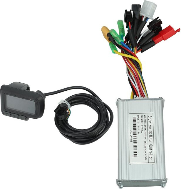 Elektrofahrrad Motorcontroller Kit Set mit EN06 LCD Display in Schwarz von shoemst, Sinuswelle 24V 36V 48V 250W-350W 17A - Bild 1