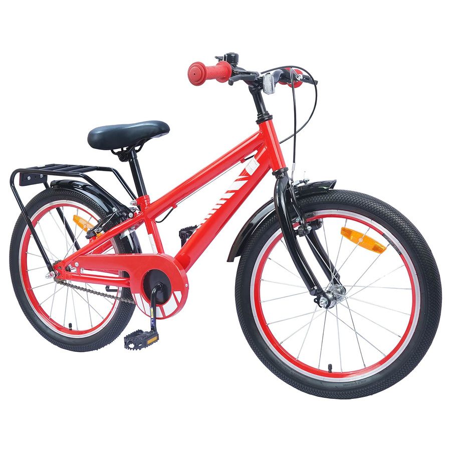 vidaXL Kinderfahrrad 18 Zoll Rot für 5-7 Jahre Alt - Bild 2