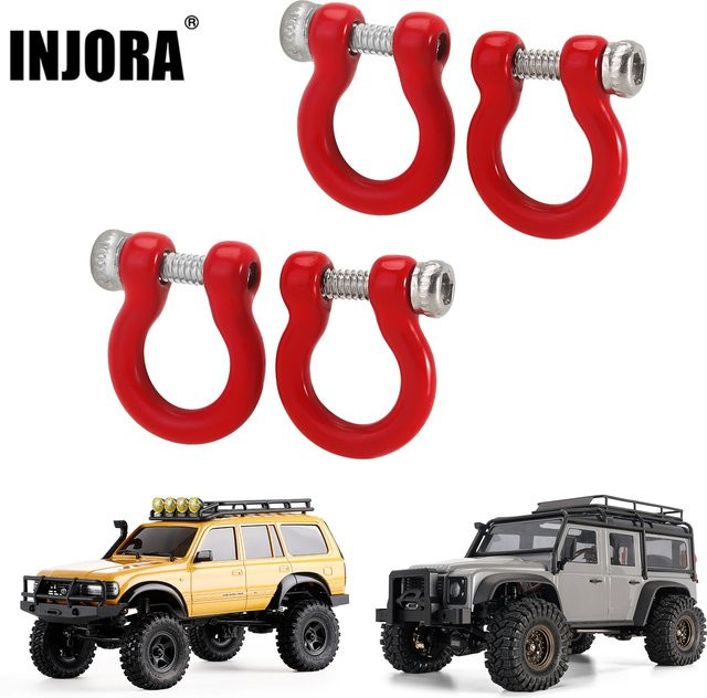 INJORA D-Ringe Abschlepphaken mit M1,4-Schrauben Defender Upgrade 1:18 - Bild 1
