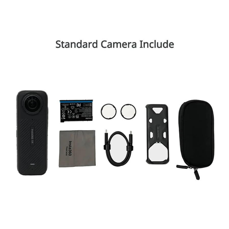 Insta360 X4 360 Grad Action-Kamera in Schwarz mit 8K-Videoauflösung und wasserdichtem Gehäuse - Bild 2