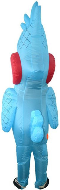 Igeteck Papageien-Kostüm-Requisiten, aufblasbares Kostüm, blue - Bild 1