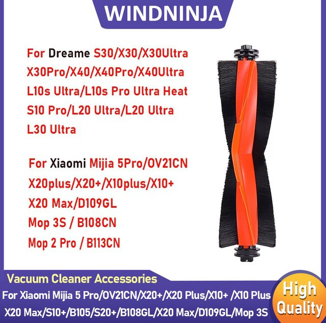 WINDNINJA Ersatzbürsten-Set für Xiaomi Mijia 5 Pro, Dreame L10s Ultra, L20 Ultra und L30 Ultra Saugroboter - Bild 1