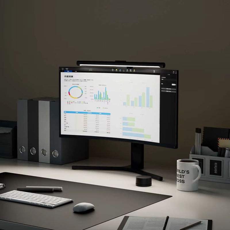 Xiaomi LED Monitor Lampe mit stufenloser Dimmung und USB-Betrieb für Schreibtisch und Bar, Augenpflege Leselampe in Schwarz oder Weiß - Bild 6