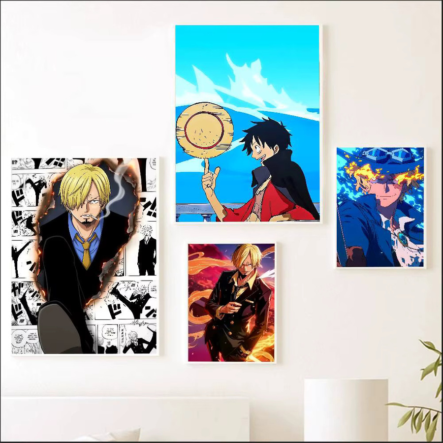 One Piece Anime Poster Monkey D. Luffy HD-Leinwand Wandkunst von Bandai in Mehrfarbig - Bild 5