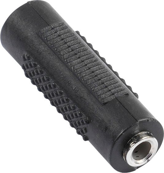Vivanco Audio Doppelbuchse Stereo 3,5 mm Klinke Schwarz (46108) - Bild 1