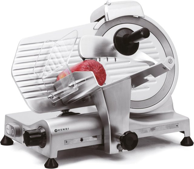 Hendi Profi Line 300 Fleischschneidemaschine 420W in Silber aus Edelstahl und Aluminium - Bild 1