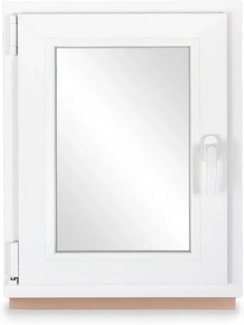 Neruli Kellerfenster Kunststoff Weiß Dreh-Kipp mit 2-Fach-Glas und grauer Dichtung B/H: 60 x 120 cm, DIN Links - Bild 1
