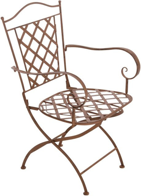 TPFGarden Stuhl Athan aus Metall in Antik Braun für Garten, Terrasse und Balkon - Bild 1