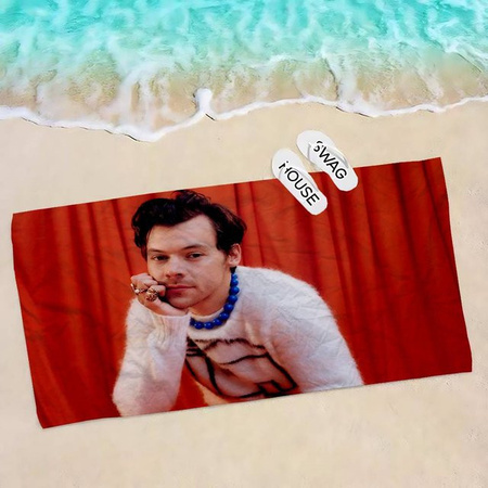 Dalangpa Strandtuch Harry Styles Motiv Mikrofaser Bunt, B/H: 76 x 152 cm