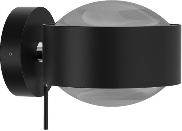 Top Light Puk Maxx Wall LED-Wandleuchte in Schwarz Matt und Chrom mit warmweißem Licht (2700K) - Bild 1
