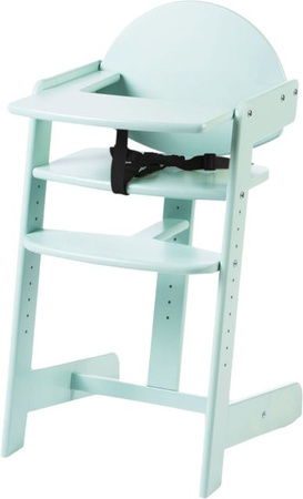 Geuther Hochstuhl Filou Up aus Gummibaumholz in Green und Turquoise