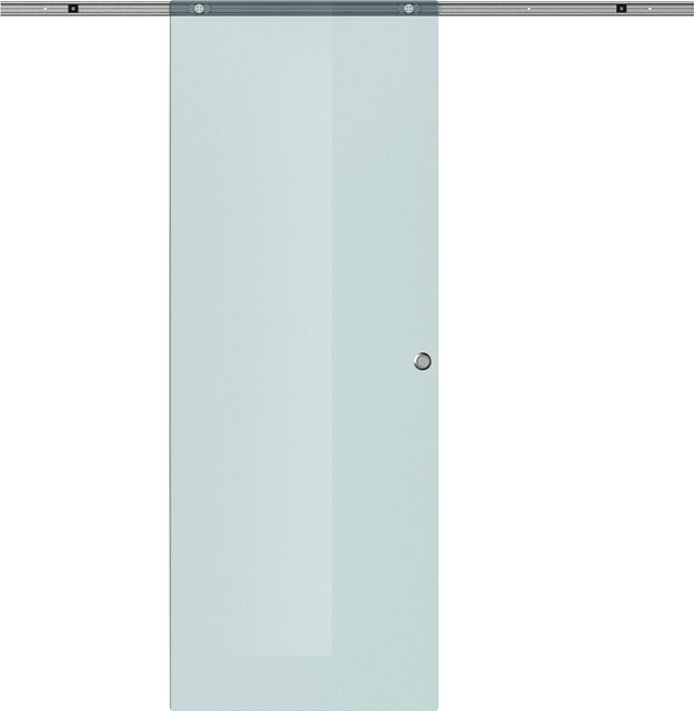 Aosom Glasschiebetür aus Glas und Aluminium in Transparent, modern, Wandmontage, B/T/H: 77,5 x 33,0 x 205,0 cm - Bild 1