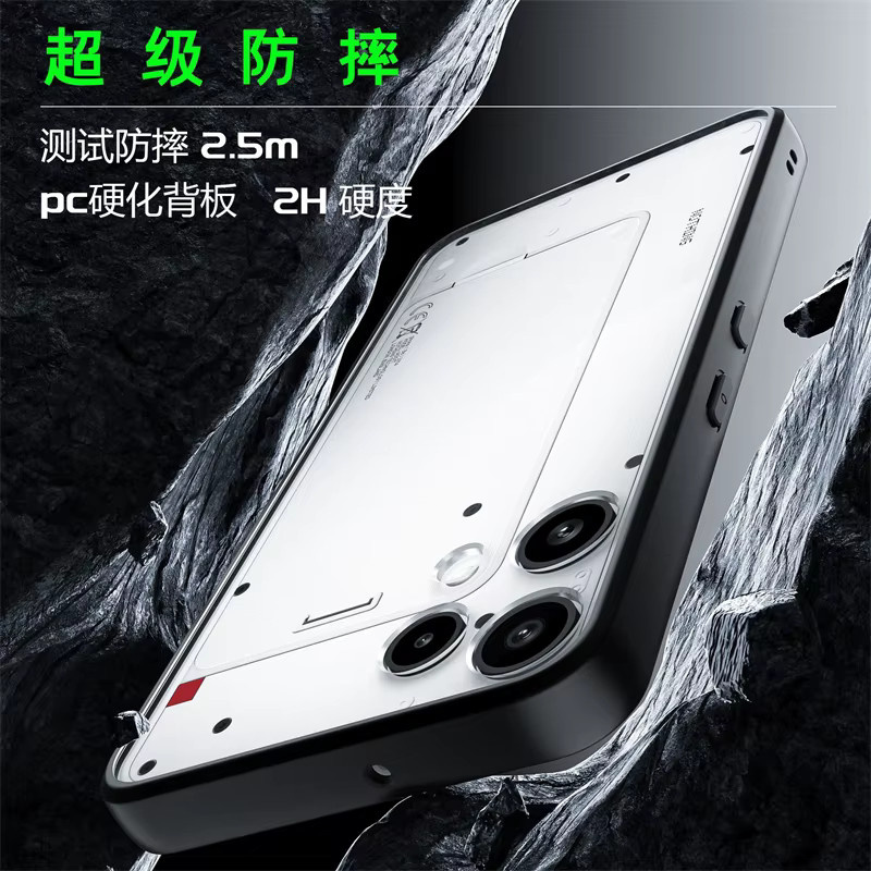 Transparente Schutzhülle für Nothing Phone 3A Lite aus mattem Acryl und TPU mit Shockproof-Funktion - Bild 3