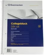 Soennecken Collegeblock DIN A4 liniertes Papier in Weiß und Blau - Bild 1