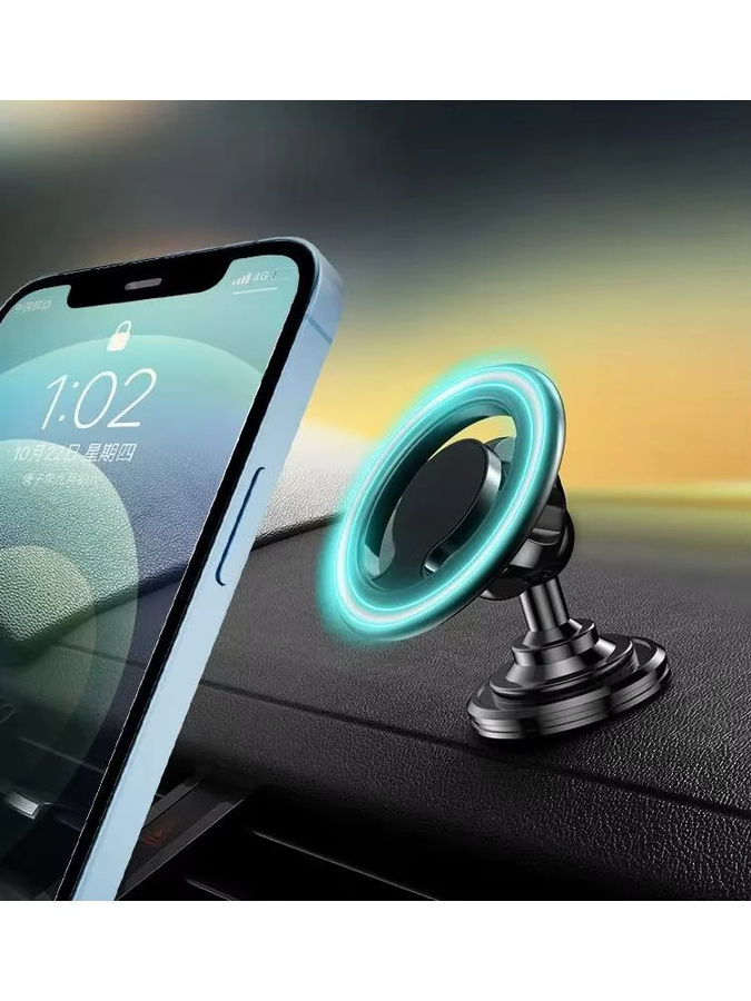 Magnetischer Autotelefonhalter für Apple MagSafe mit Lüftungsgitter-Clip in Schwarz oder Silber, Handyhalterung für iPhone 16, 15, 14, 13 - Bild 7