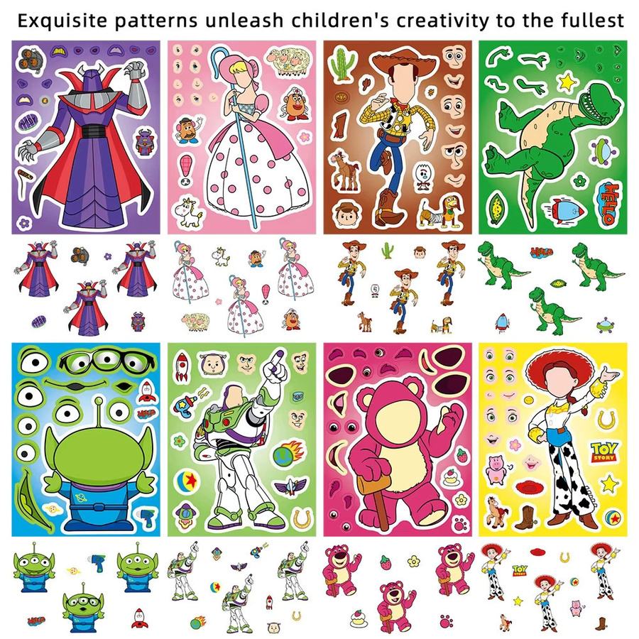 Disney Toy Story Buzz Lightyear Puzzle-Aufkleber-Set, Bunt / Mehrfarbig - Bild 2