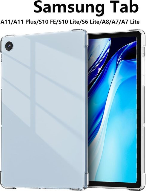 PHYLYN Tablet-Hülle aus transparentem TPU-Silikon für Samsung Galaxy Tab A11, A9, A11 Plus, S6 Lite, A8, A7 und A7 Lite - Bild 1