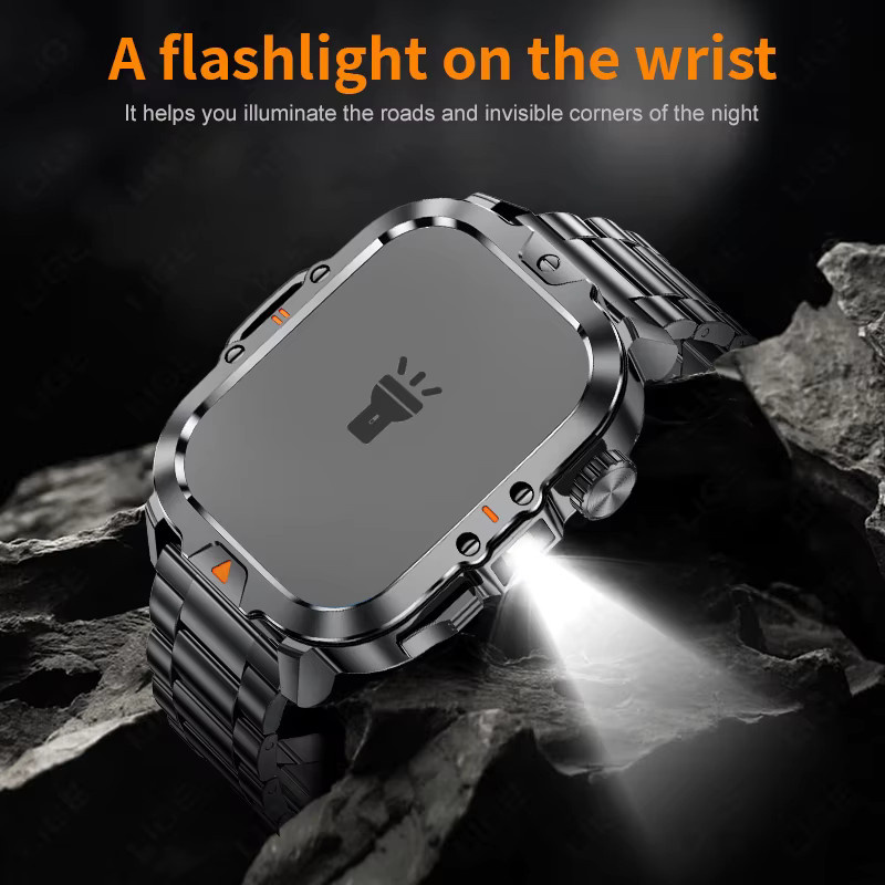 LIGE Smartwatch, Edelstahl, Schwarz, Herren - Bild 4