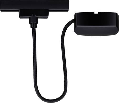 Paulmann URail Kabeleinspeisung für Hochvolt-Schienensysteme, Schwarz matt, B: 16,5 cm, H: 3 cm, L: 100 cm - Bild 1