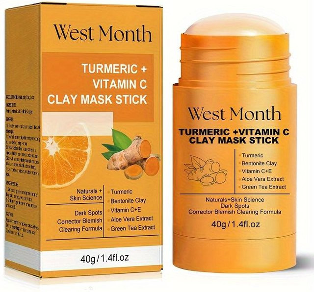 ZuanLong Gesichtsmaskenstift mit Kurkuma und Vitamin C, 40 g, Beige - Bild 1