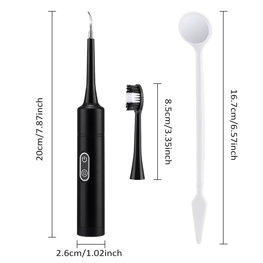 AFDEAL Elektrischer Zahnsteinentferner, Schwarz, Unisex - Bild 4