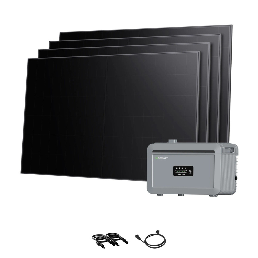 Growatt Balkonkraftwerk Set NEXA 2000 mit 2048 Wh Speicher und 1920W BC-Modulen in Full-Black mit Wi-Fi und Bluetooth - Bild 2