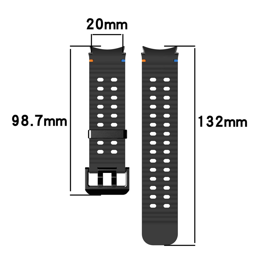 Geekthink Uhrenarmband Silikon, Schwarz, Unisex - Bild 3