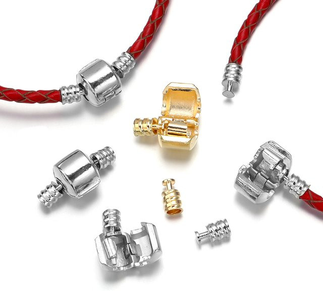 5 Sets Kupfer-Magnetverschlüsse, Lederband, Armbandverbinder, Endverschluss, Unisex - Bild 1