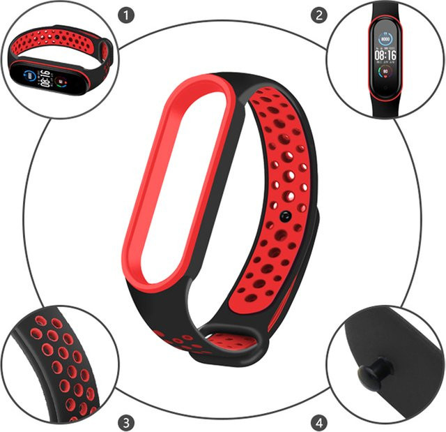 Xiaomi Uhrenarmband Silikon, Schwarz, Unisex - Bild 1