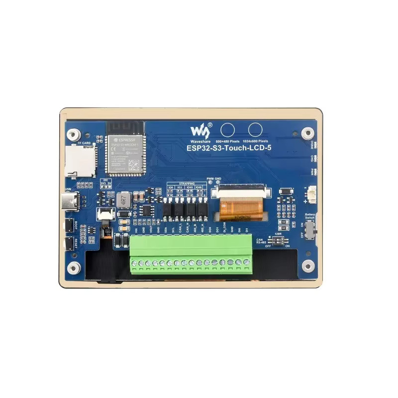 ESP32-S3 5 Zoll IPS Touchscreen HMI LVGL GUI Entwicklungsboard mit kapazitivem LCD-Panel für Arduino IDE und VSCode - Bild 4