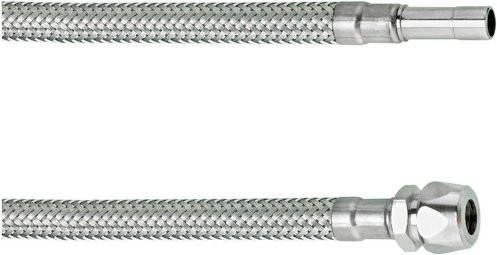 Cornat Verbindungsschlauch aus Edelstahl in Silber, 3/8 Zoll, Länge: 50 cm, max. 10 bar - Bild 1