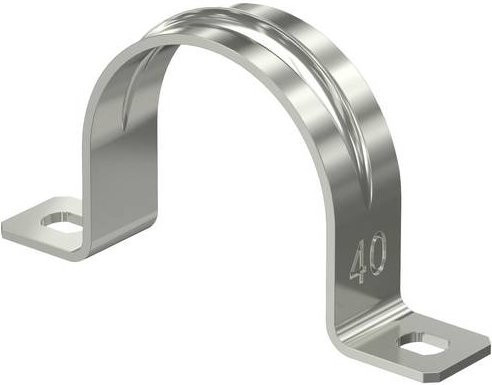 OBO Bettermann Rohrschelle aus Metall in Silber, 50 Stück - Bild 1