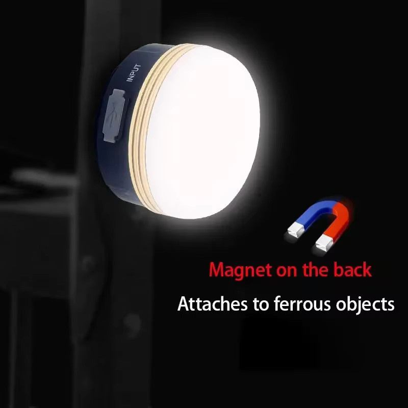 NEWBIRTH LED-Laterne, tragbares Campinglicht in Schwarz und Weiß, wiederaufladbare Notfalllampe mit Magnet und Aufhängung für Outdoor, Garten und Zelt - Bild 4