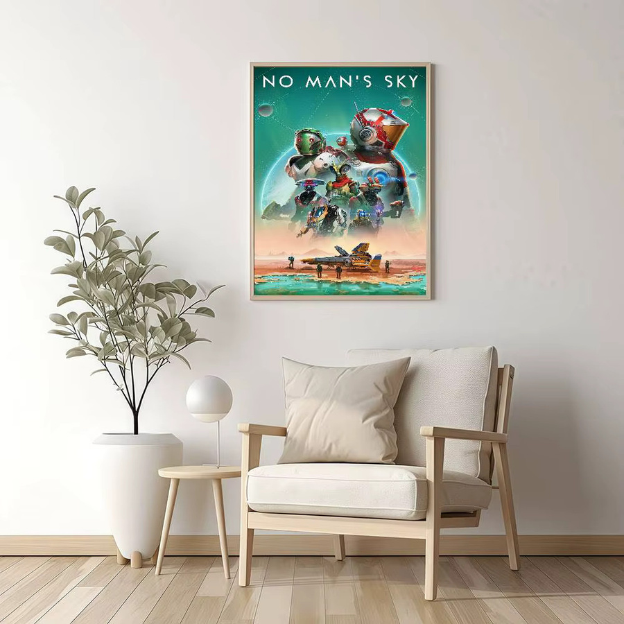 Ästhetisches Whitepaper Poster Bilibili Kunst Wandbild aus wasserfestem Papier in Mehrfarbig, B/H: 15 x 15 cm - Bild 3