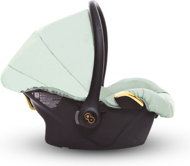 TPFLiving Babyschale Ultra Stoff in Mint / Gold ohne Isofix - Bild 1