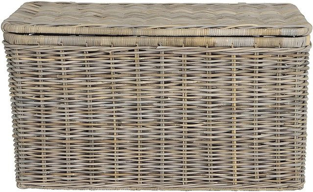 Vente-unique Truhe Timgad aus Rattan in Grau, Breite: 100 cm - Bild 1