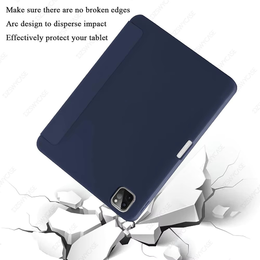 DZSWYCASE Schutzhülle für iPad Pro 11 Zoll 4./3./2. Generation mit Stifthalter und Auto Wake/Sleep Funktion in Pink und Blau - Bild 3