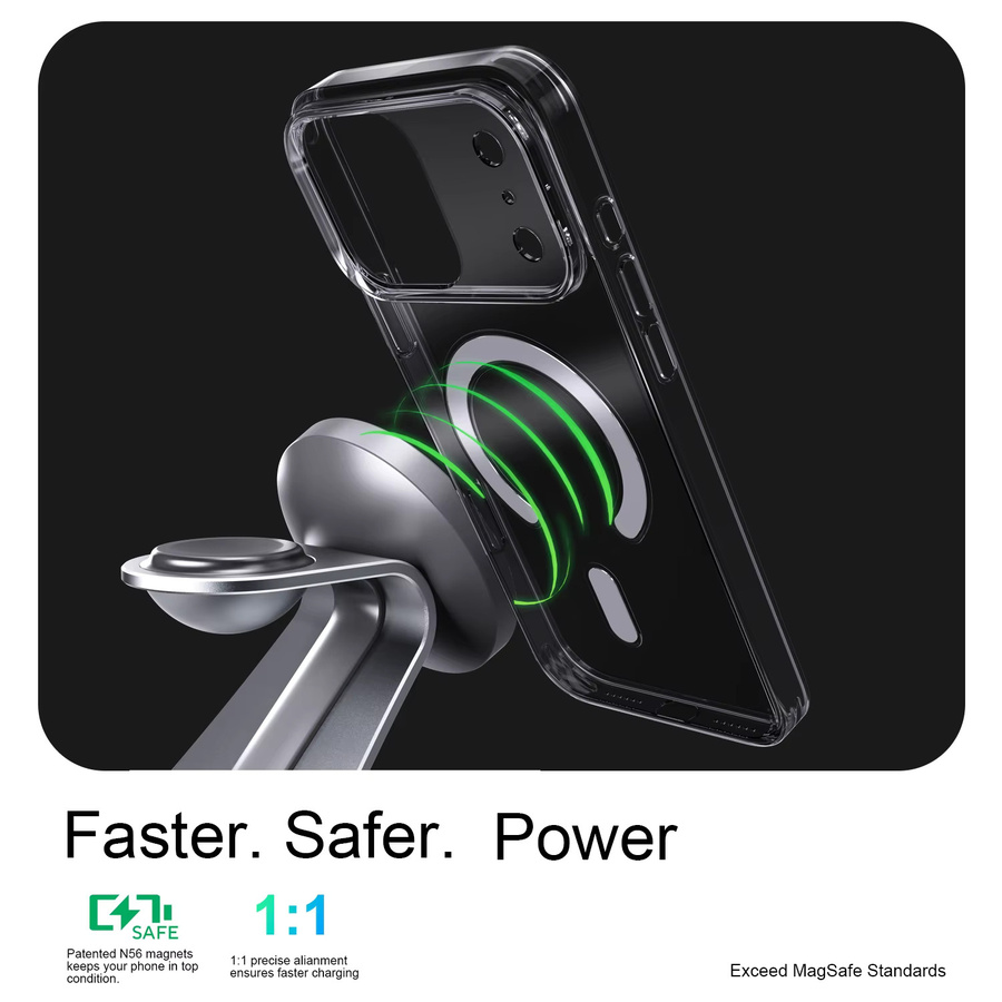 Bonola Magnetische Schutzhülle für iPhone 17 Pro Max, iPhone 17 und iPhone 17 Air, Stoßfest und Transparent - Bild 4