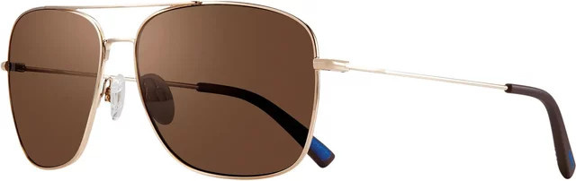 Revo Harbor Sonnenbrille, Square, Vollrand, Metall, Gold, Braun, Herren - Bild 1