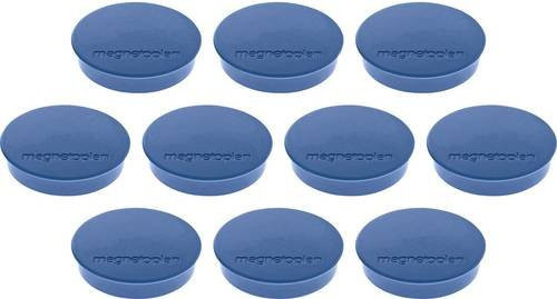 Magnetoplan Magnet Discofix Standard Dunkelblau 10 Stück Ø 30 mm x H 8 mm - Bild 1