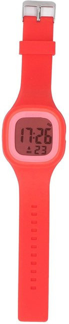Digitaluhr Kinder, rot, Alarm, 5 ATM, Kunststoff, Silikon - Bild 1