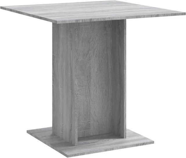 vidaXL Esstisch in Grau aus Holzwerkstoff, quadratisch, B/T/H: 80 x 80 x 75 cm - Bild 1